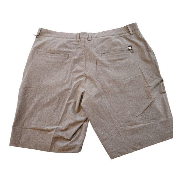 Black Clover Men's Tan Flat Front Shorts - Picture 2 of 11